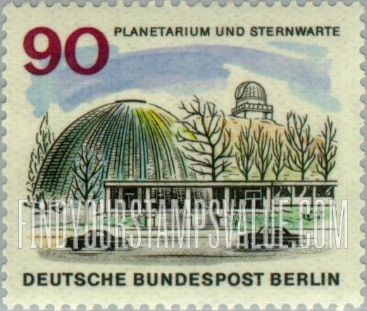 FindYourStampsValue: BERLIN - The New Berlin: Planetarium and observatory, horizontal