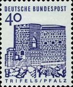 FindYourStampsValue: German Buildings through 12 Centuries - Trifels Fortress, Palatinate