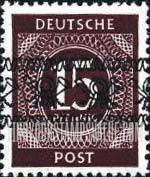 FindYourStampsValue: Numerals: Overprint Type “a” on 1946 Numeral Issue