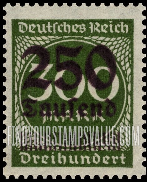 FindYourStampsValue: Numeral Value: Stamps and Types of 1922-23 Surcharged in Black
