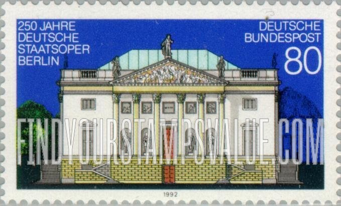 FindYourStampsValue: German State Opera, Berlin, 250th Anniversary