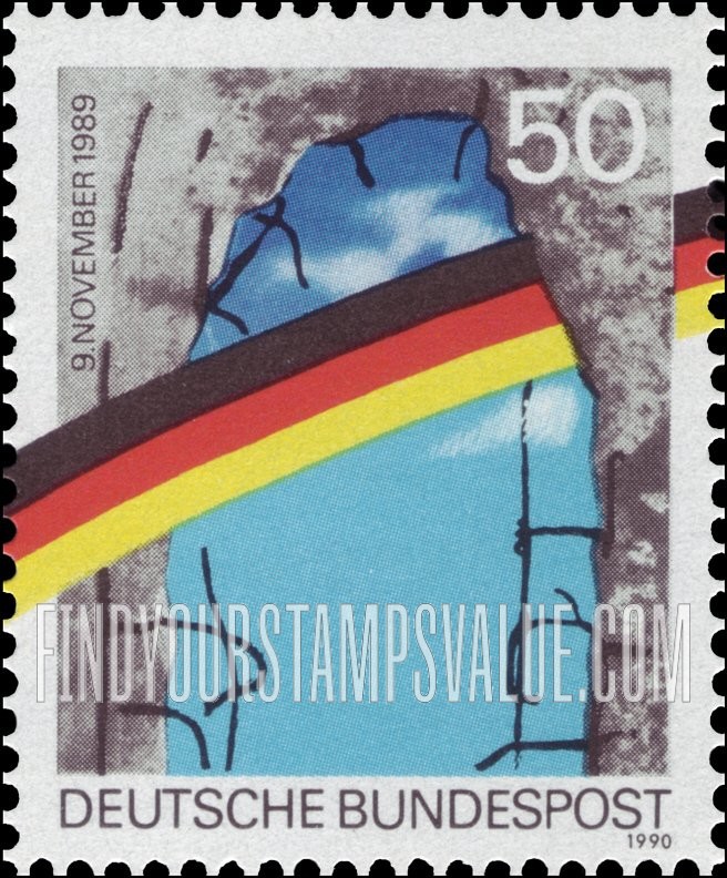 FindYourStampsValue: Opening of Berlin Wall, 1st Anniversary