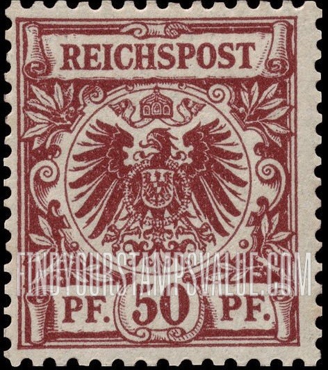 FindYourStampsValue: Imperial eagle in a circle