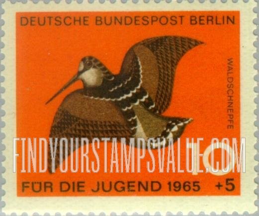 FindYourStampsValue: OCCUPATION SEMI-POSTAL - Bird Type of 1965: Woodcock