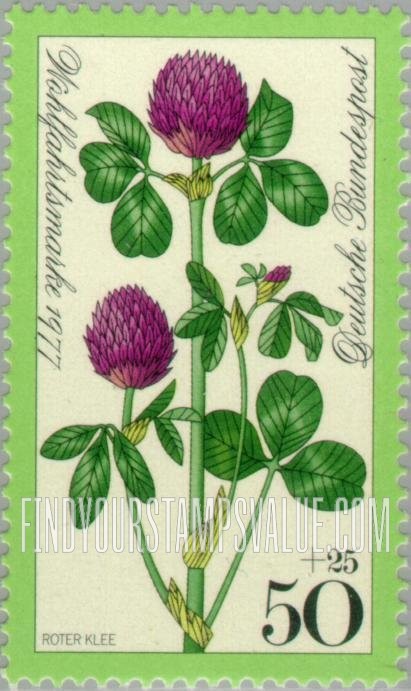 FindYourStampsValue: SEMI-POSTAL - Meadow Flowers: Red clover