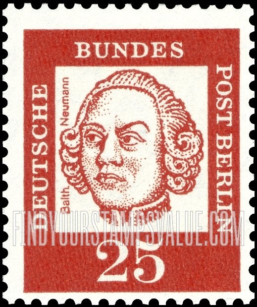 FindYourStampsValue: BERLIN - Portraits: Balthasar Neumann