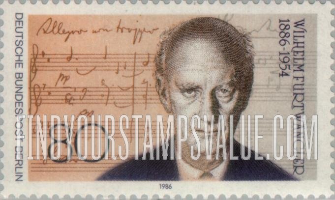 FindYourStampsValue: BERLIN - Wilhelm Furtwangler (1886-1954), Composer
