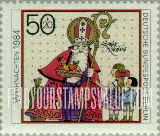 FindYourStampsValue: OCCUPATION SEMI-POSTAL - Christmas Type of 1984: St. Nicholas