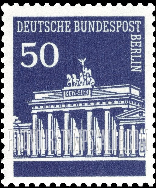FindYourStampsValue: BERLIN - Brandenburg Gate Type of Germany