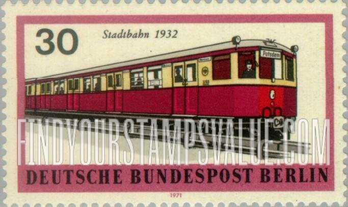 FindYourStampsValue: BERLIN - Metropolitan Train, 1932