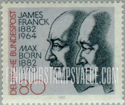 FindYourStampsValue: James Franck, Max Born