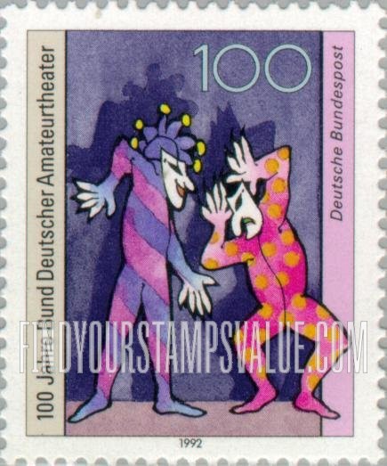 FindYourStampsValue: Federation of German Amateur Theaters, Centennial