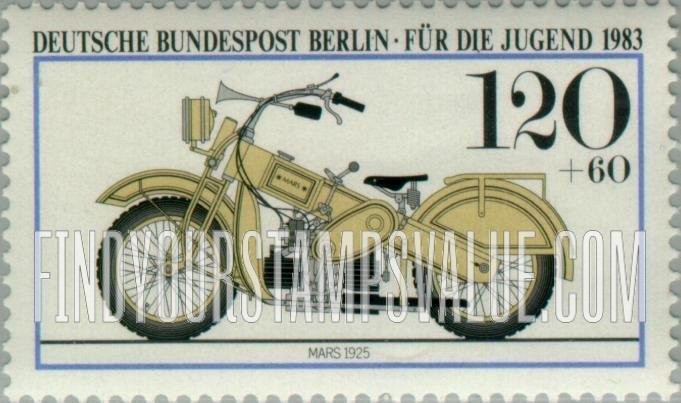 FindYourStampsValue: OCCUPATION SEMI-POSTAL - Motorcycle Type of 1983: Mars, 1925