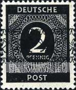 FindYourStampsValue: Numerals: Overprint Type “a” on 1946 Numeral Issue