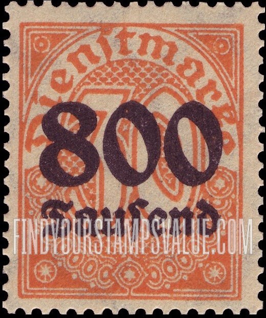 FindYourStampsValue: OFFICIAL - Numeral Value: Official Stamps of 1920-23 Surcharged with New Values