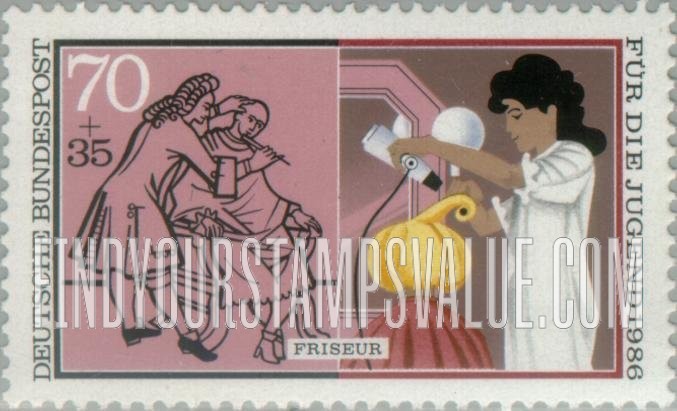 FindYourStampsValue: SEMI-POSTAL - Vocational Training: Beautician