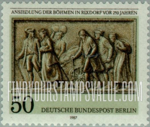 FindYourStampsValue: BERLIN - Settlement of Bohemians at Rixdorf, 250th Anniversary