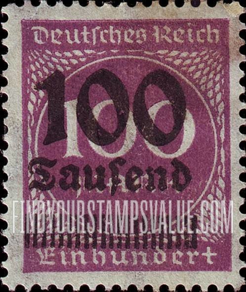 FindYourStampsValue: Numeral Value: Stamps and Types of 1922-23 Surcharged in Black