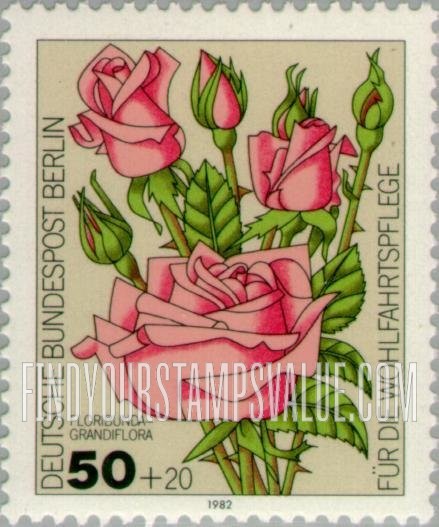 FindYourStampsValue: OCCUPATION SEMI-POSTAL - Flower Type of 1982: Floribunda grandiflora