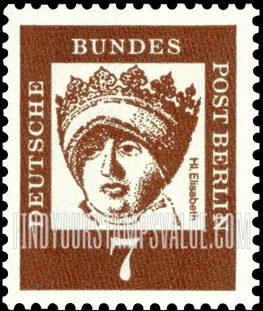 FindYourStampsValue: BERLIN - Portraits: St. Elizabeth of Thuringia