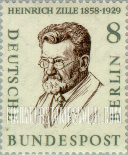 FindYourStampsValue: BERLIN - Portraits: Heinrich Zille, painter