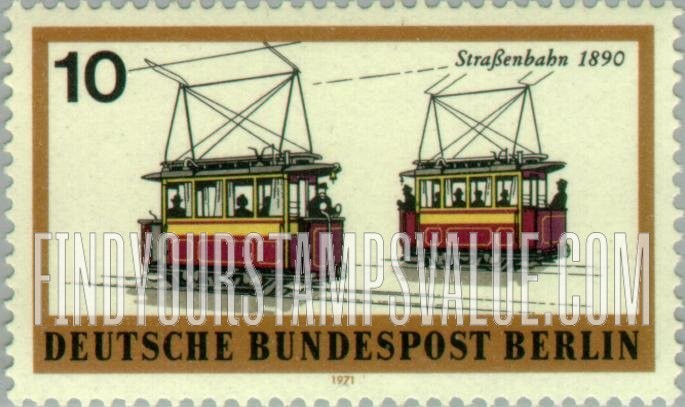 FindYourStampsValue: BERLIN - Street cars, 1890