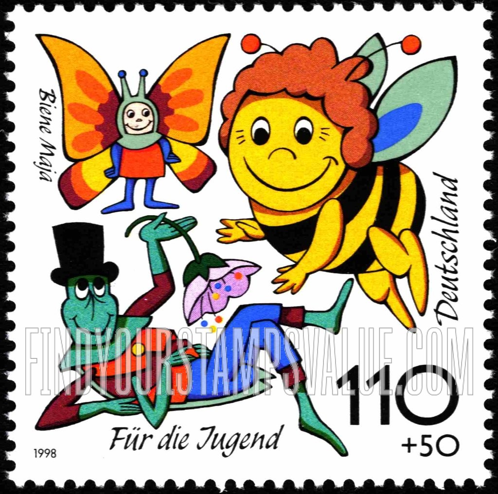 FindYourStampsValue: SEMI-POSTAL - Cartoon Figures: Maja the Bee