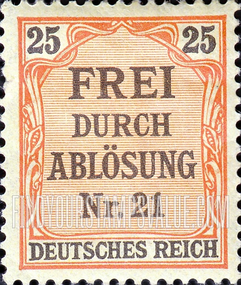 FindYourStampsValue: LOCAL OFFICIAL - “Nomber 21” refers to the district of Prussia