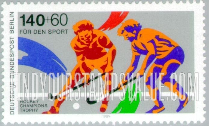 FindYourStampsValue: OCCUPATION SEMI-POSTAL - Sports Type of 1989: Hockey