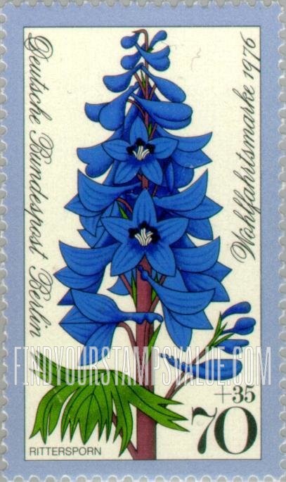 FindYourStampsValue: OCCUPATION SEMI-POSTAL - Flowers: Larkspur