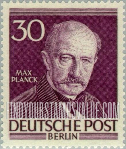 FindYourStampsValue: BERLIN - Portraits: Max Planck