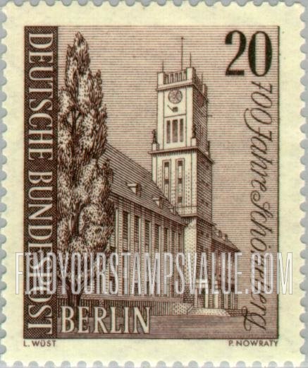 FindYourStampsValue: BERLIN - Schöneberg City Hall, John F. Kennedy Place, Berlin