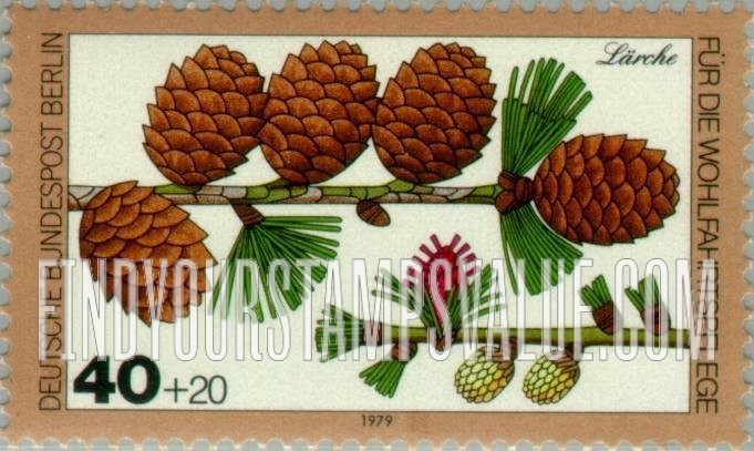FindYourStampsValue: OCCUPATION SEMI-POSTAL - Plant Type of 1979: Larch