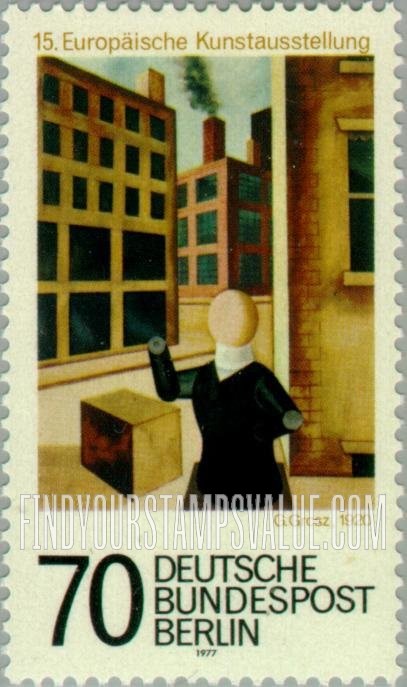 FindYourStampsValue: BERLIN - Painting by George Grosz (1893-1959)