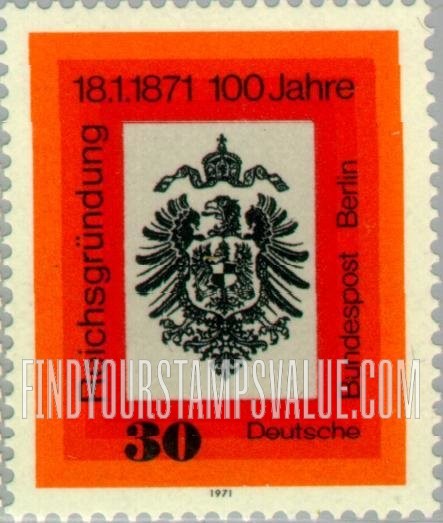 FindYourStampsValue: BERLIN - Imperial Eagle Type of Germany