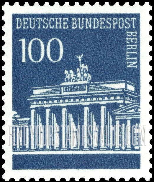 FindYourStampsValue: BERLIN - Brandenburg Gate Type of Germany