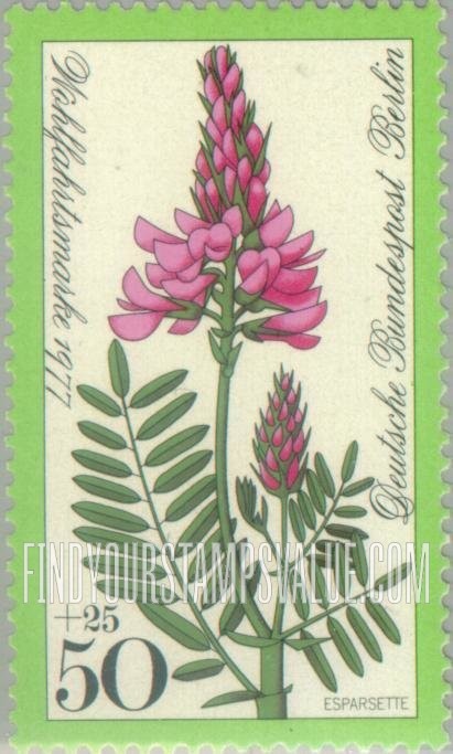 FindYourStampsValue: OCCUPATION SEMI-POSTAL - Flower Type of 1977: Sainfoin