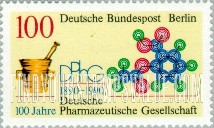 FindYourStampsValue: BERLIN - German Pharmaceutical Society, Centennial