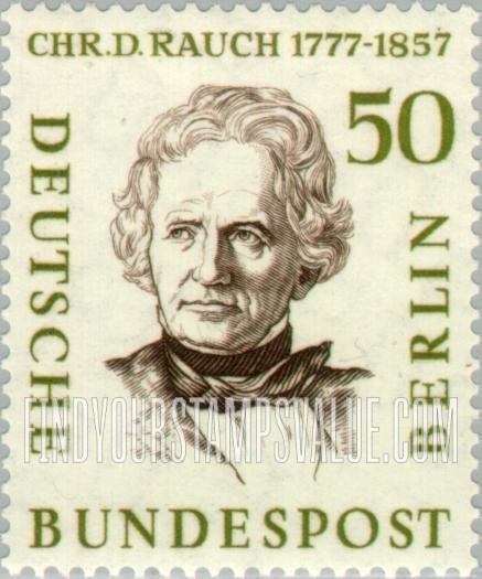 FindYourStampsValue: BERLIN - Portraits: Christian Daniel Rauch, sculptor