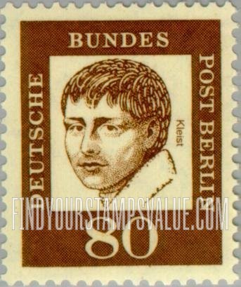 FindYourStampsValue: BERLIN - Portraits: Heinrich von Kleist