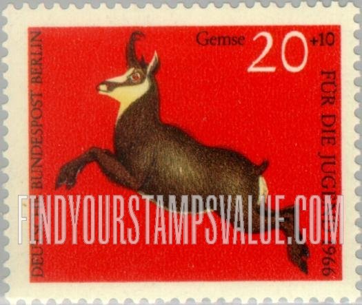 FindYourStampsValue: OCCUPATION SEMI-POSTAL - Animal Type of 1966: Chamois