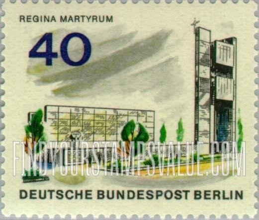 FindYourStampsValue: BERLIN - The New Berlin: Regina Martyrum Memorial, horizontal
