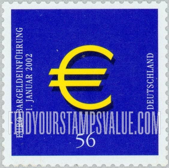 FindYourStampsValue: Introduction of the Euro, January 1