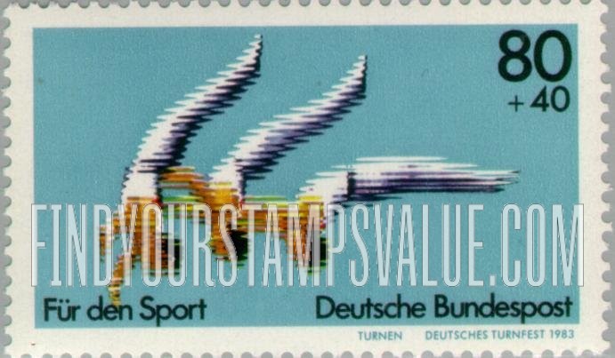 FindYourStampsValue: SEMI-POSTAL - 1983 Sports Championships: Gymnastics Festival