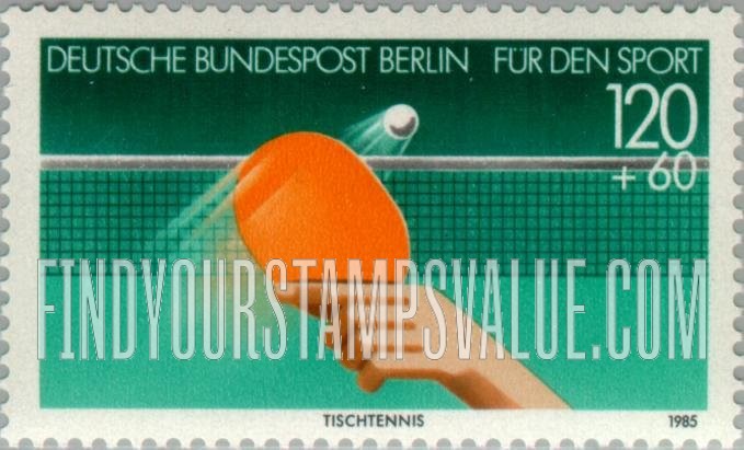 FindYourStampsValue: OCCUPATION SEMI-POSTAL - Sport Type of 1985: Table Tennis