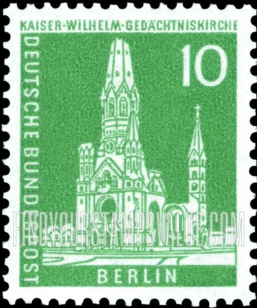 FindYourStampsValue: BERLIN - Kaiser Wilhelm Memorial Church