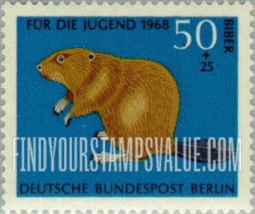 FindYourStampsValue: OCCUPATION SEMI-POSTAL - Animal Type of 1968: Beaver