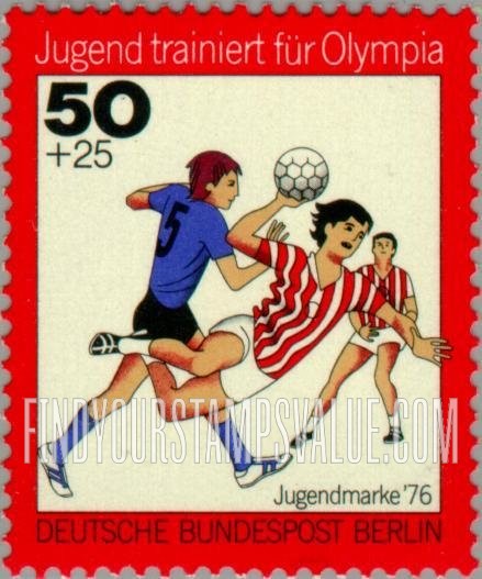 FindYourStampsValue: OCCUPATION SEMI-POSTAL - Sports Type of 1976: Handball