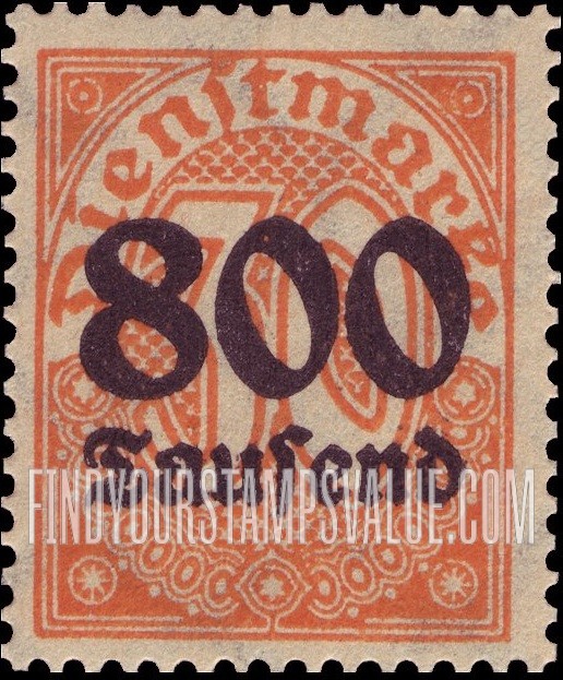FindYourStampsValue: OFFICIAL - Numeral Value: Official Stamps of 1920-23 Surcharged with New Values