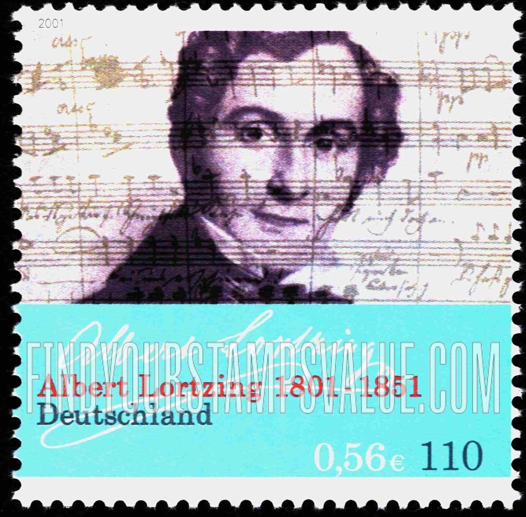 FindYourStampsValue: Albert Lortzing (1801-51), Opera Composer